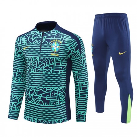 Brasil Quarter Zip Sweat de Treino Verde 2024-25